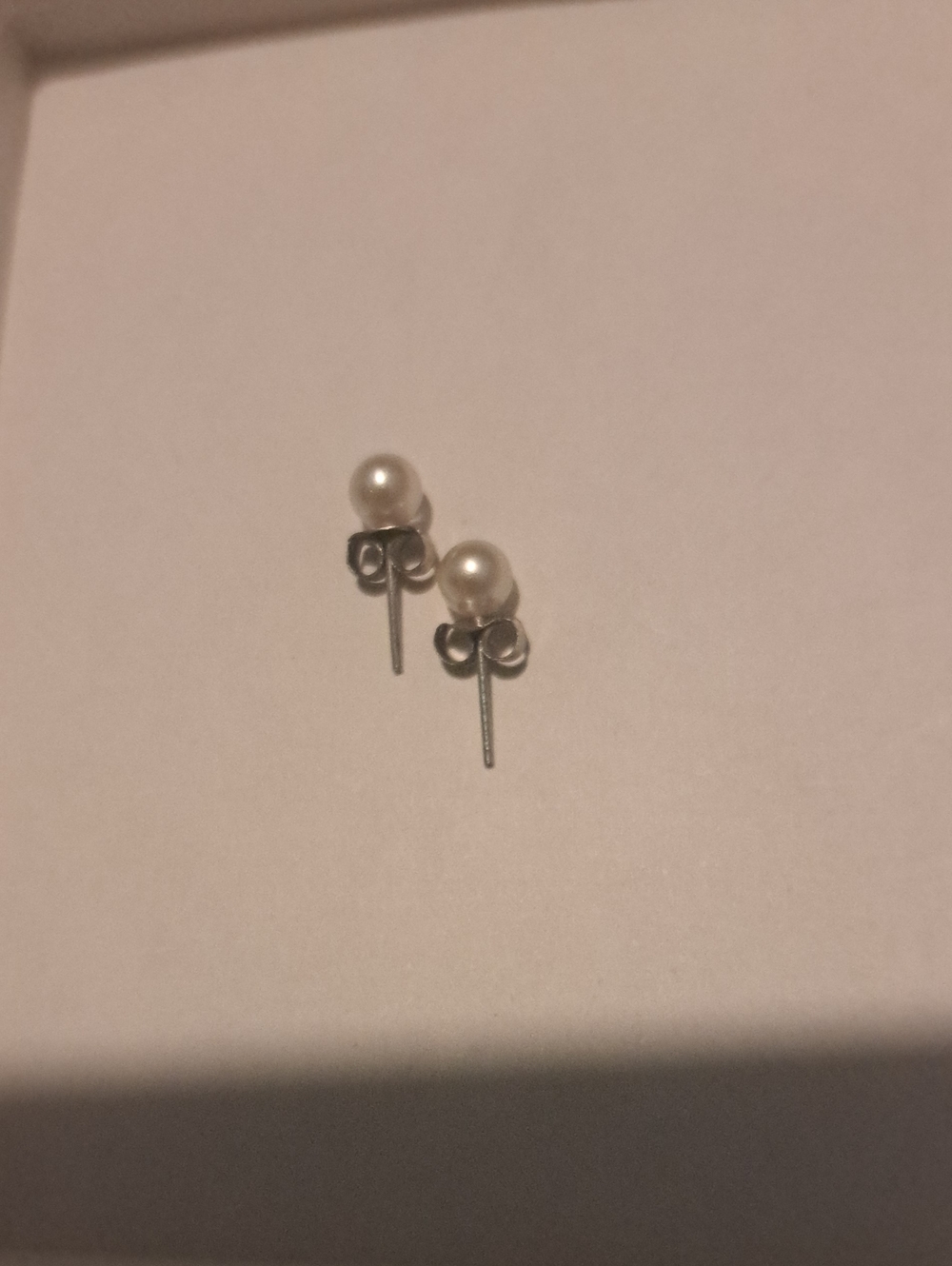 Classic White Pearl Stud Earrings